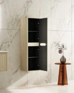 UNICASA TBRH-35120-NO RHEA FLUTED TALL BOY NATURAL OAK