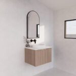 ABS RIVA WH600-AO VIENNA FLUTED WALL HUNG VANITY 600MM AMERICAN OAK