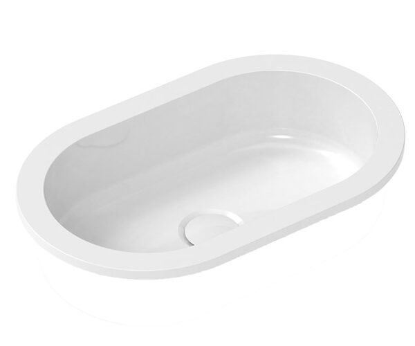 ADP TOPSISL4528GW ISLA OVAL INSET BASIN GLOSS WHITE