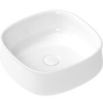 ADP TOPCLOV3636 LOVE SQUARE ABOVE COUNTER BASIN GLOSS/MATTE WHITE