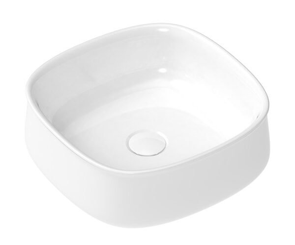 ADP TOPCLOV3636 LOVE SQUARE ABOVE COUNTER BASIN GLOSS/MATTE WHITE