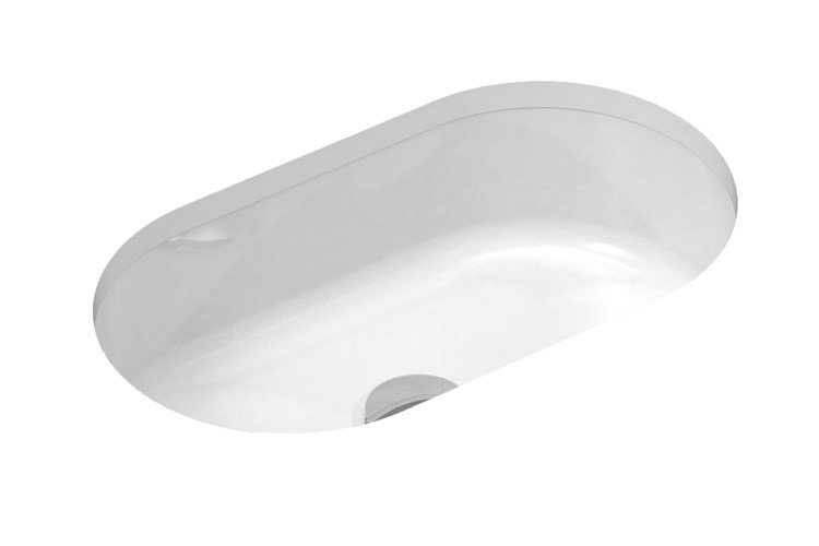 ADP TOPSISL4528GW ISLA OVAL UNDER-COUNTER BASIN GLOSS WHITE
