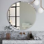 ABS RIVA ME-BR-NH WALL MOUNTED BEVEL EDGE MIRROR ROUND