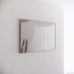 ABS RIVA ME-BN WALL MOUNTED FRAMED RECTANGLE MIRROR BRUSHED NICKEL