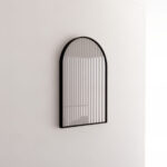 ABS RIVA ME-AR2-BF WALL MOUNTED FRAMED ARCH MIRROR MATTE BLACK