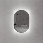 ABS RIVA MLED-O2 BACKLIT FRAMLESS LED MIRROR OVAL