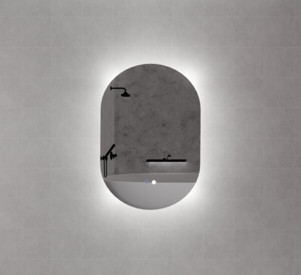 ABS RIVA MLED-O2 BACKLIT FRAMLESS LED MIRROR OVAL