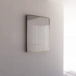 ABS RIVA ME-GF WALL MOUNTED FRAMED RECTANGLE MIRROR BRUSHED GOLD