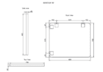 ABS RIVA ME-BF WALL MOUNTED FRAMED RECTANGLE MIRROR MATTE BLACK