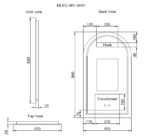 ABS RIVA MLED-AR1 BACKLIT FRAMLESS LED MIRROR ARCH