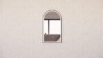 ABS RIVA MLED-AR2-BF WALL MOUNTED FRAMED LED ARCH MIRROR MATTE BLACK