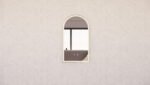 ABS RIVA MLED-AR2-GF WALL MOUNTED FRAMED LED ARCH MIRROR BRUSHED GOLD