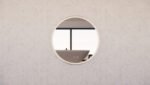 ABS RIVA MLED-R3-GF WALL MOUNTED FRAMED LED ROUND MIRROR BRUSHED GOLD