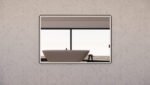 ABS RIVA MLED-S4-BF WALL MOUNTED FRAMED LED RECTANGLE MIRROR MATTE BLACK