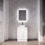 ABS RIVA FS600-MW MIAMI SHAKER FREESTANDING VANITY 600MM MATTE WHITE