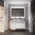 ABS RIVA WH1200D-MW MIAMI SHAKER WALL HUNG VANITY 1500MM DOUBLE BOWL MATTE WHITE