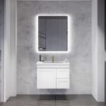 ABS RIVA WH750-MW MIAMI SHAKER WALL HUNG VANITY 750MM LEFT/RIGHT HAND DRAWERS MATTE WHITE