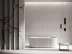 ABS RIVA ROMA FLUTED FREESTANDING BATH 1500/1700 GLOSS WHITE