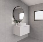 ABS RIVA WH750-MW VIENNA FLUTED WALL HUNG VANITY 750MM MATTE WHITE