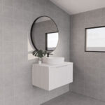 ABS RIVA WH750-MW VIENNA FLUTED WALL HUNG VANITY 750MM MATTE WHITE