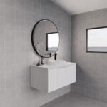 ABS RIVA WH900-MW VIENNA FLUTED WALL HUNG VANITY 900MM MATTE WHITE