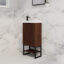 ABS RIVA FS4625-BR VIENNA FLUTED MINI FREESTANDING VANITY 450MM BROWN OAK