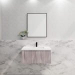 ABS RIVA WH900-WO VIENNA FLUTED WALL HUNG VANITY 900MM WHITE OAK