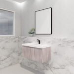 ABS RIVA WH900-WO VIENNA FLUTED WALL HUNG VANITY 900MM WHITE OAK