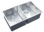 INSPIRE M-CBS-820-76 ARTE DOUBLE BOWL STAINLESS STEEL SINK 760x450x220MM