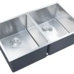 INSPIRE M-CBS-820-76 ARTE DOUBLE BOWL STAINLESS STEEL SINK 760x450x220MM