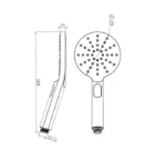 INSPIRE PHS PAVIA ROUND HANDHELD SHOWER SET