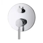INSPIRE PDSM PAVIA SHOWER/BATH WALL DIVERTER MIXER CHROME AND MATTE BLACK