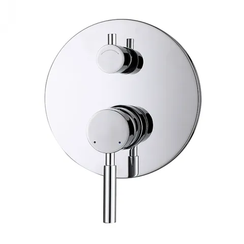 INSPIRE PDSM PAVIA SHOWER/BATH WALL DIVERTER MIXER CHROME AND MATTE BLACK