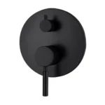INSPIRE PDSM PAVIA SHOWER/BATH WALL DIVERTER MIXER CHROME AND MATTE BLACK