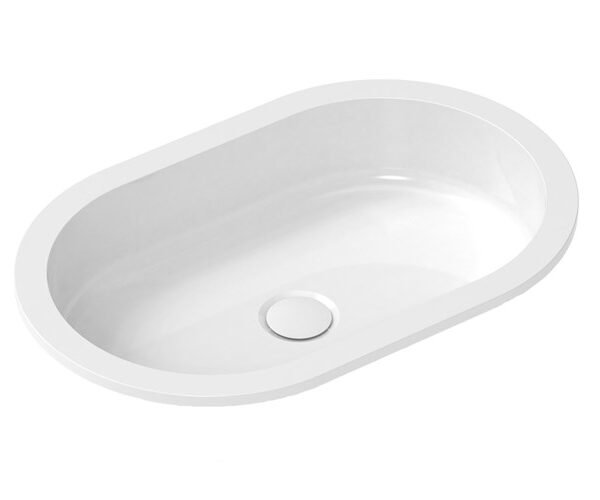 ADP TOPSMIL5435GW MILA OVAL INSET BASIN GLOSS WHITE