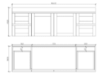 ABS RIVA WH1500D-MW HAWAII SHAKER WALL HUNG VANITY 1500MM DOUBLE BOWL MATTE WHITE