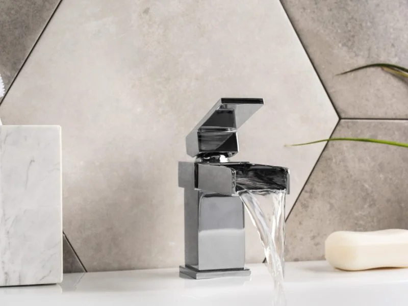 new modern steel faucet with ceramic sink bathroom 800x600 1