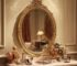 Luxury Golden ornate mirror