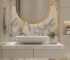 Stone Top Basin with Big LED mirror as Bathroom Renovation Ideas